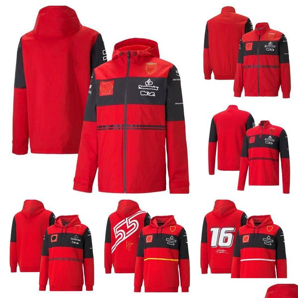 Vestuário de motocicleta Novo F1 Racing Hoodie Primavera e outono Team Sports Jacket com a mesma personalização Drop Delivery Automóveis Mot Dh619