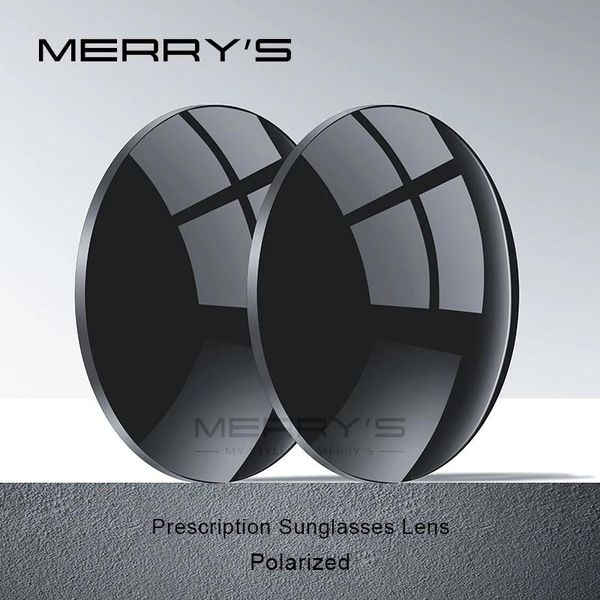 Óculos de sol merrys polarizados série p2 1.56 1.61 1.67 miopia óculos de sol lente prescrição cr39 resina asférica lentes uv400