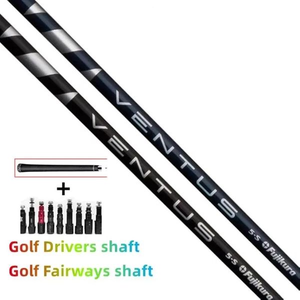 Testine Testine per mazze Golf Drivers Shaft Versione aggiornata Fujikura Ventu blueblack 56 XSRSR Flex Shaft in grafite Manicotto e gri per assemblaggio gratuito