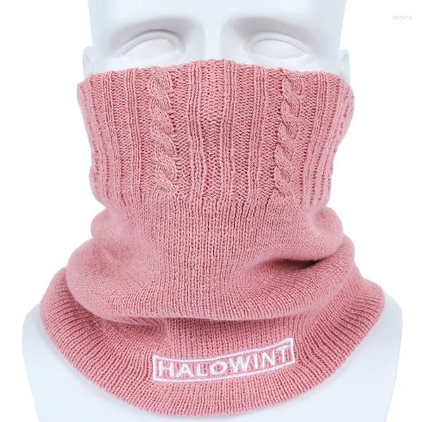 Bandanas casal malha pescoço cachecol elástico tricô crochê snood cachecóis mais quente anel grosso cashmere neckerchief unisex