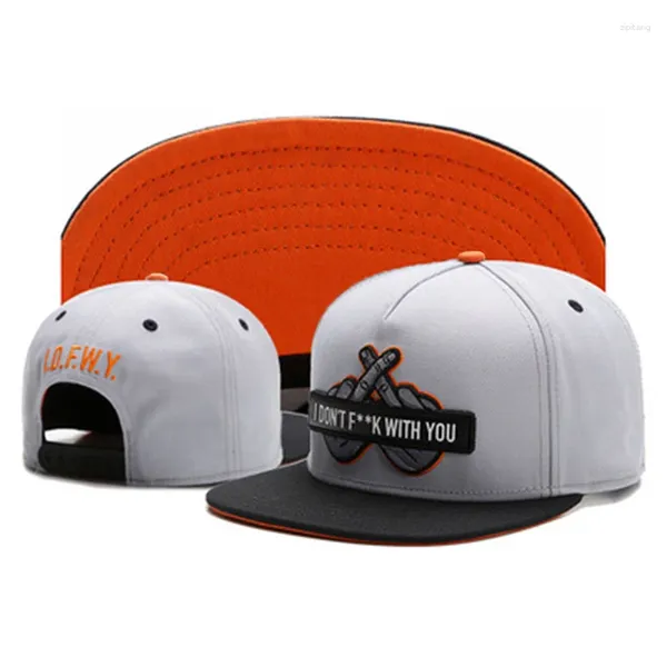 Berretti da baseball Berretto da baseball con ricamo a dito Moda Hip Hop Snapback Uomo Donna Regolabile Cappello selvaggio universale Street Trend Cappelli fantastici