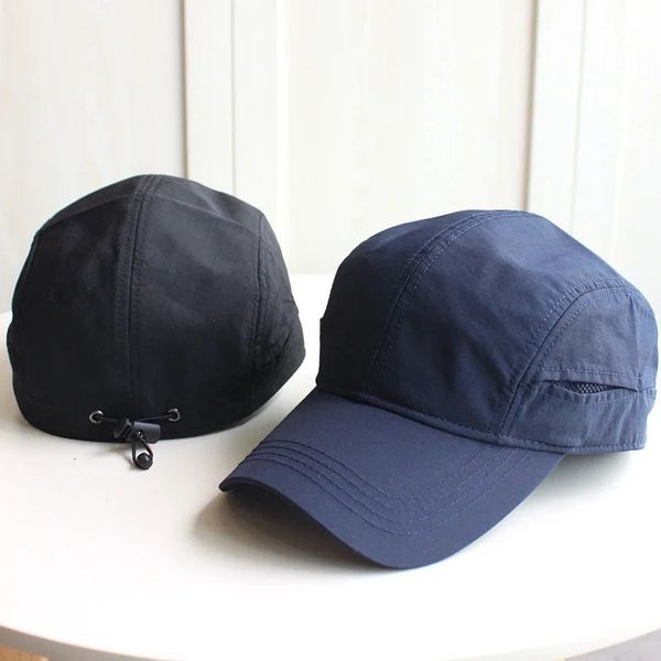 Berretti da baseball da donna per uomo a testa grande Cappello da prestazione con raffreddamento ad asciugatura rapida Oversize Breathalbe regolabile Running Dad 240106