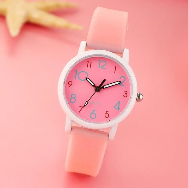 Fashion Glow Children’s Uhren Kinder süße Cartoon Silicon Luminous Gurt Girls Digital Uhren Jungen Reloj Infantil Armbanduhren 240108