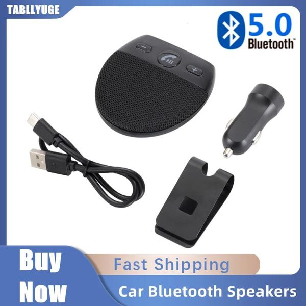Altoparlanti per auto Bluetooth V5.0 altoparlanti per auto wireless per veicoli kit vivavoce per auto compatibile vivavoce Bluetooth visiera parasole accessori per auto