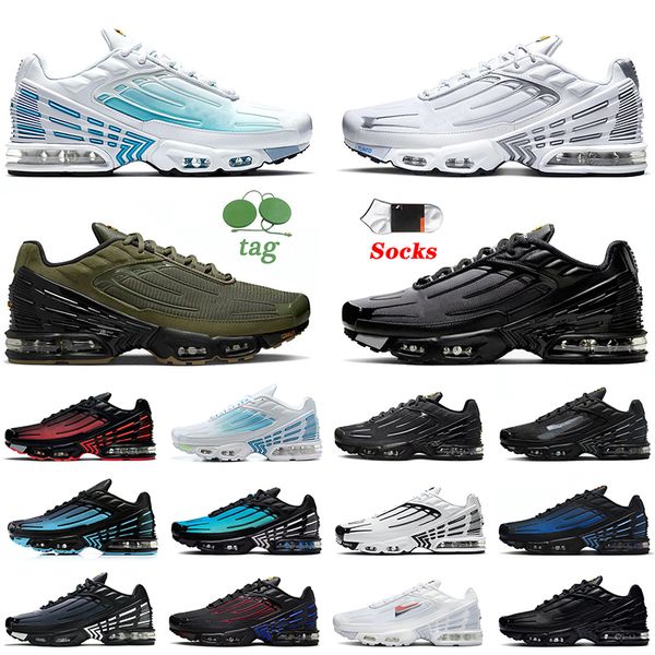 Tns TN Plus 3 Donna Uomo Scarpe da corsa per esterni Tuned III Spider-Verse Unity Mesh Bianco Nero Aqua Volt Multi Light Bone Laser Blu Tn3 Scarpe da ginnastica Runner Sport OG Sneakers