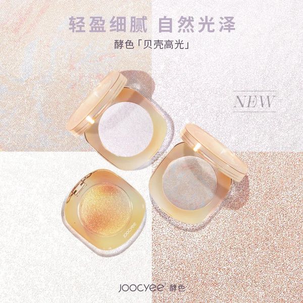 Joocyee Shell Diamond Silk Evidenzia trucco naturale per viso Contorno del corpo Ombreggiatura Glitter Gel Evidenziatore Cosmetici 240106