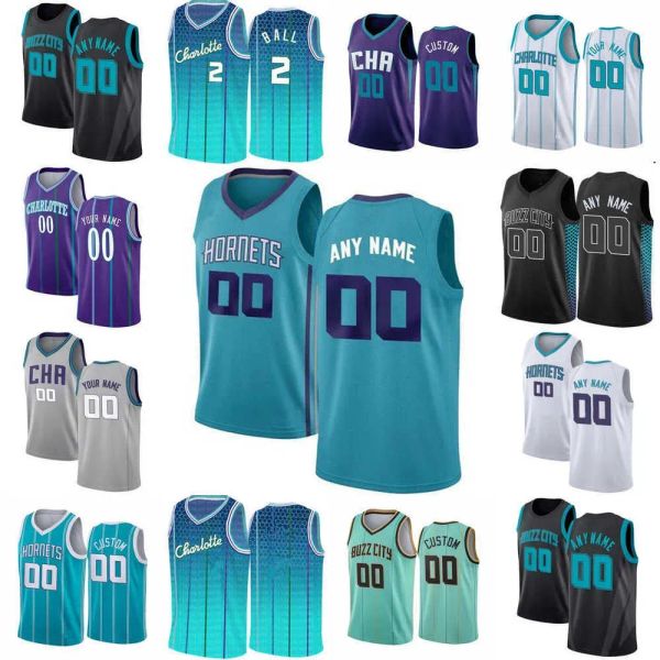 Günstige Dropshipping 75. Custom Herren Damen Charlotte''Hornets''11 Cody Martin 24 Mason Plumlee 14 Nick Richards 10 Ish Smith Basketball-Trikots