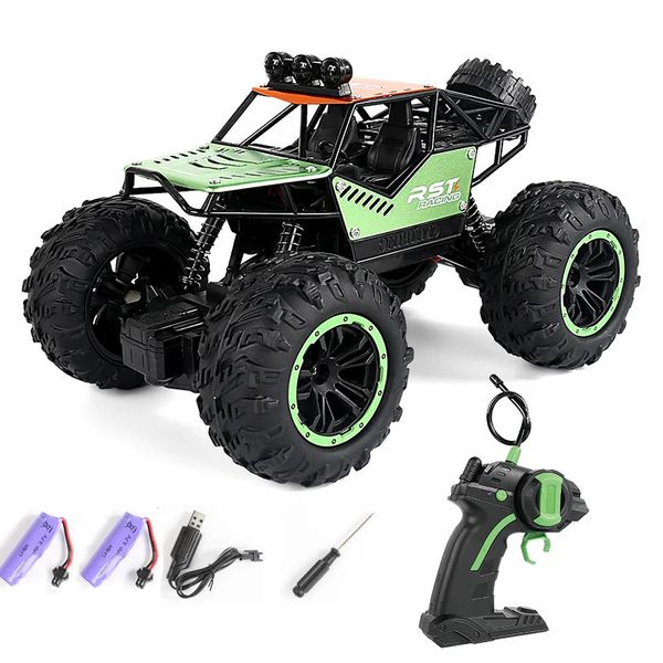 1/18 RC Carro Rádio Elétrico Controle Remoto Buggy OffRoad Trucks Com Luzes Led Meninos Brinquedos Para Crianças 240106