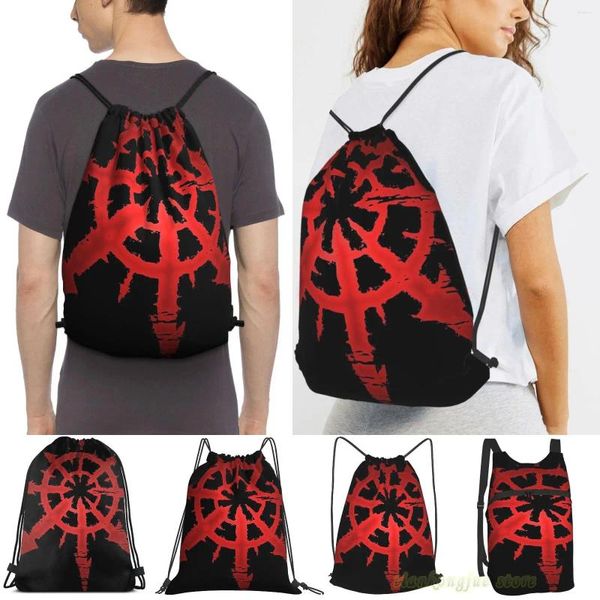 Einkaufstaschen Star Of Chaos Frauen Zweck Kordelzug Rucksack Männer Outdoor Reise Rucksäcke Für Gym Training Schwimmen Fitness Tasche