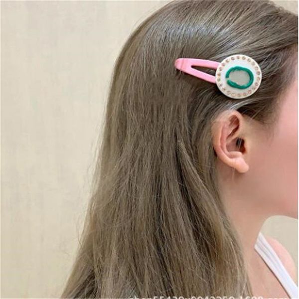 Moda designer meninas presilhas de cabelo das mulheres clássico girassol carta hairpin hairclips luxo headbands bonito menina acessórios para o cabelo