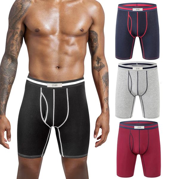 Homens Sexy Bulge Aumentando Boxer Shorts Cool Zone Briefs Umidade Wicking RespirávelMultipacks Fly Dual Bolsa Homens Roupa Interior 3PC 240108