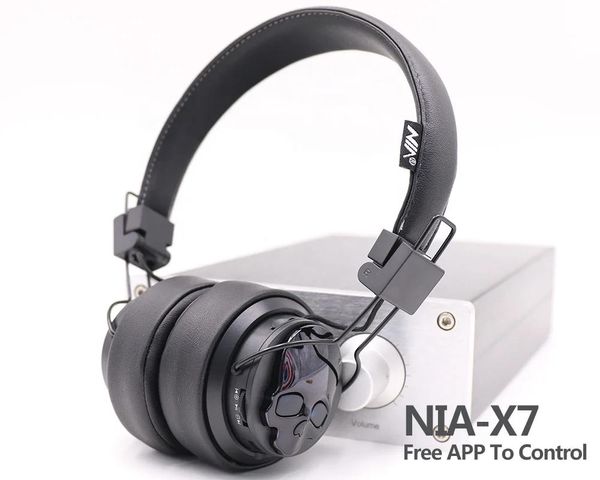 Radio Neue Original Nia X7 Wireless Headphon Bluetooth Headset Faltbare Kopfhörer Einstellbar mit Mikrofon Unterstützung Tf Karte FM Radio Kopfhörer