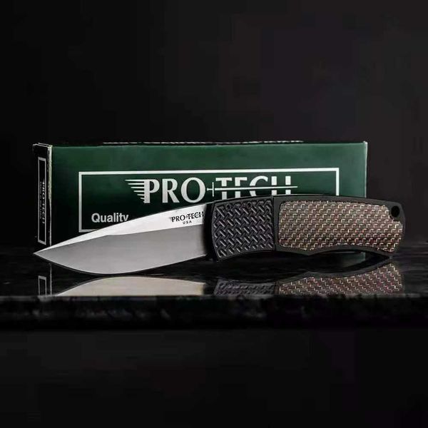 Coltello PROTECH BR-1.51 Magic Bolster Release AU/TO Coltello tascabile pieghevole 154-CM Lama in acciaio inossidabile Strumento tattico di caccia per autodifesa