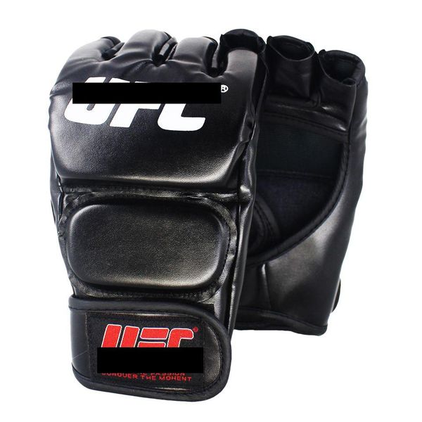 Equipamento de proteção Suotf Black Fighting Mma Boxe Esportes Luvas de couro Tiger Muay Thai Fight Box Sanda Glove Pads T191226 Drop Delivery DHPME