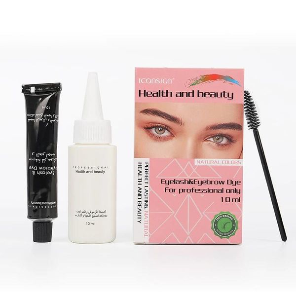 Кисти оптом Iconsign Eyelash Dye Brow Tint Kit Professional 15 минут Fast Dye Тушь для бровей Сохраняет цвет 23 месяца Инструмент для макияжа