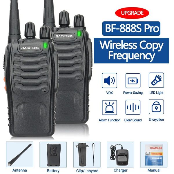 Talkie Baofeng BF888S Walkie Talkie 888s UHF 5W 400470MHz BF888s BF 888S H777 Günstige Zwei-Wege-Radios mit USB-Ladegerät H777