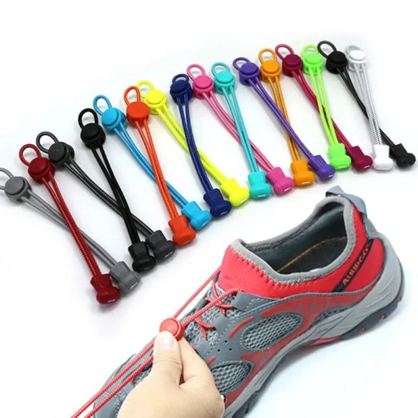 1 paio 17 colori Sneaker Lacci per scarpe Elastici 100 cm Senza cravatta Lacci per scarpe Stretching Lock Lacci pigri Gomma rapida Lacci tondi Lacci per scarpe 17 colori