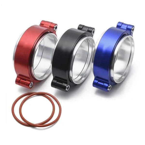 Peças do coletor de escape vband braçadeira w conjunto do sistema flange anodizado para 2 