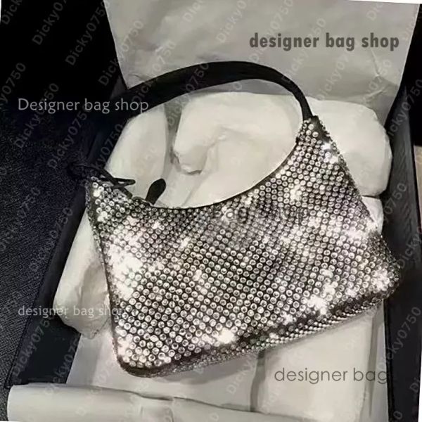 Designer Bag Womens Diamond Bolsas Top Quality Diamantes Bolsa Bolsa Hobo Cristal Ombro Mulheres Peito Pacote Moda Tote Senhora Bolsa Dicky0750