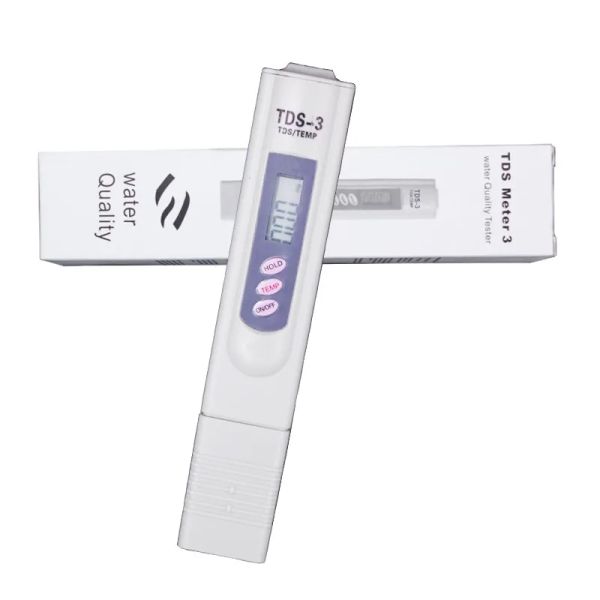 Medidor digital de tela lcd, caneta com filtro tds, temperatura, ppm, testador de pureza da água, 0-9990 ppm, caneta de temperatura ll