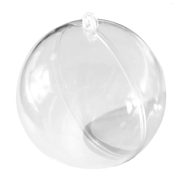 Fontes de festa Enfeites transparentes preenchíveis bola de plástico DIY pingente chaveiro decoração