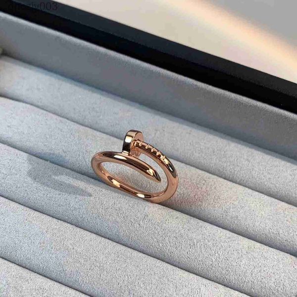 Amado designer anel banhado a ouro midi titânio liga de aço 925 prata esterlina masculino promessa chave prego amor 069n