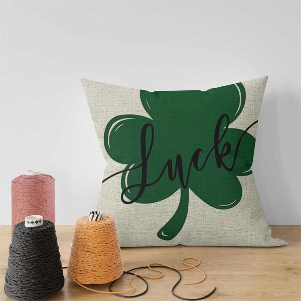 Copricuscino con decorazioni per il giorno di San Valentino 18x18 LoveHome Verde Nero Federa in raso per bambini Ossido di rame