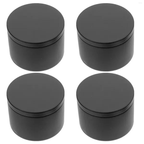 Garrafas de armazenamento 4PCS Multi-funcional Jar Tinplate Sundry Container Incenso