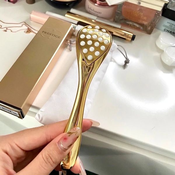 Herramienta de masaje Prestige Gold con 21 perlas de cerámica, masajeador para rostro y cuello, productos multifuncionales para el cuidado de la piel 240106