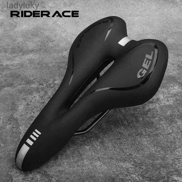 Bicicleta Saddles Bicicleta Saddle Silicone Almofada Ciclismo Assento PU Superfície de Couro Sílica Cheia Gel TimeTrial Confortável À Prova de Choque Bicicleta SaddleL240108