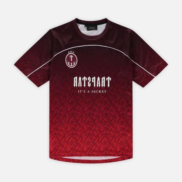 Мужские футболки Trapstar Mesh Football Jersey Синий Черный Красный Мужская спортивная футболка Дешевые Mac