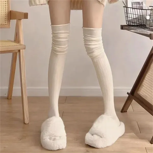 Frauen Socken Lange Knie Für Koreanische Oberschenkel Hohe Bein Strümpfe Trendy Casual Über Die Weibliche Thermische Warme Baumwolle Rohr Leggings