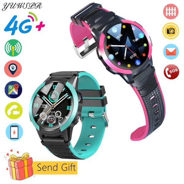 Montres 4G Kid montre intelligente enfant positionnement Tracker bracelet IP67 étanche WIFI LBS GPS SOS moniteur d'appel vidéo carte SIM réseau FA56