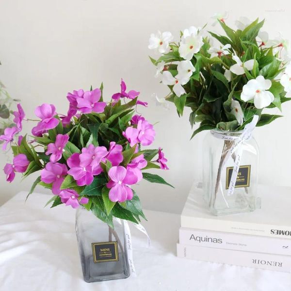 Декоративные цветы 40 см искусственная азалия искусственный букет имитация рододендрона спальня свадебные столы украшение для дома и сада