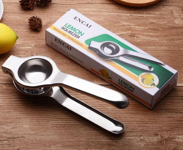 Utensili per spremiagrumi in acciaio inossidabile Spremiagrumi manuale Robusto strumento per succo fresco anticorrosivo per lime con confezione al dettaglio5285576