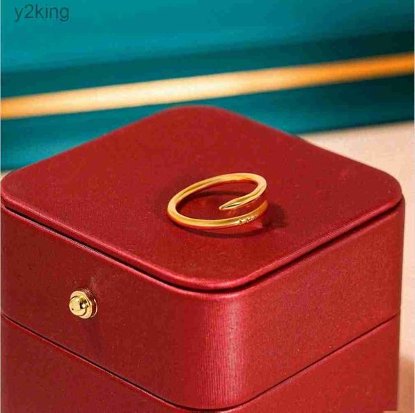 Luxus Klassischer Nagelring Designer Mode Unisex Manschette Paar Armreif Goldschmuck Valentinstag Geschenk FMSG