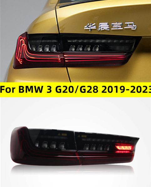 Carro conduziu a luz traseira traseira para bmw série 3 g20 20 19-2023 montagem da luz da cauda g28 modificado csl laser conduziu luzes de condução luzes de freio