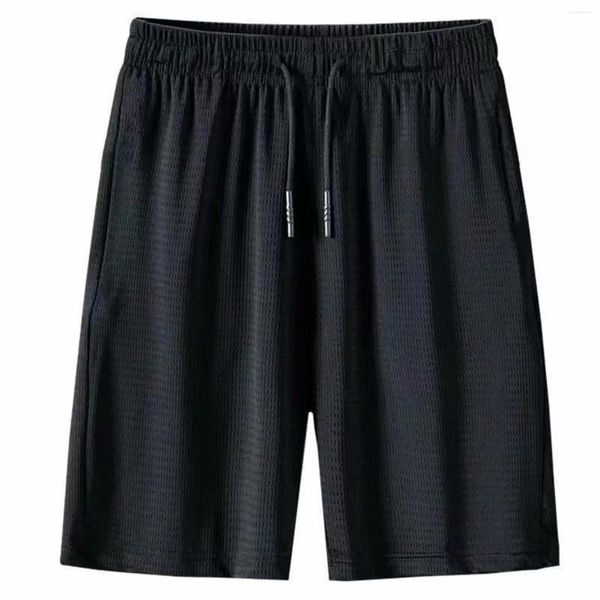 Pantaloncini da uomo Pantaloni sportivi Tinta unita Beach Fitness Palestra Costume da bagno con coulisse Costume da bagno da uomo