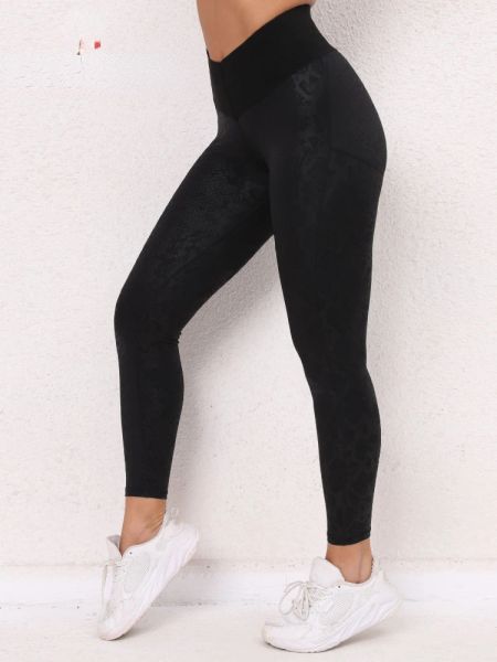 Sexy leggings femininas nova cobra impressão magro cintura alta elástico calças de yoga outono preto fitness magro leggings esporte feminino