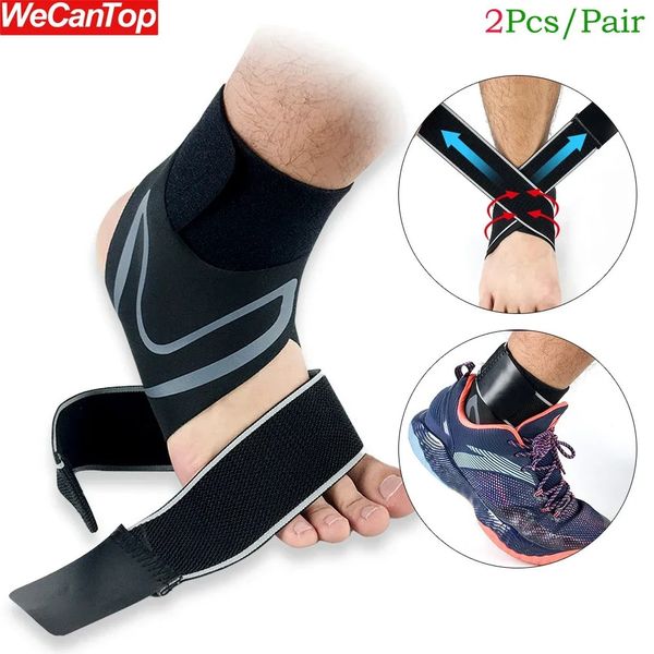 1 par de suporte de tornozelo respirável compressão tornozelo cinta para homens womenelastic entorse pé manga para esportes proteger artrite 240108