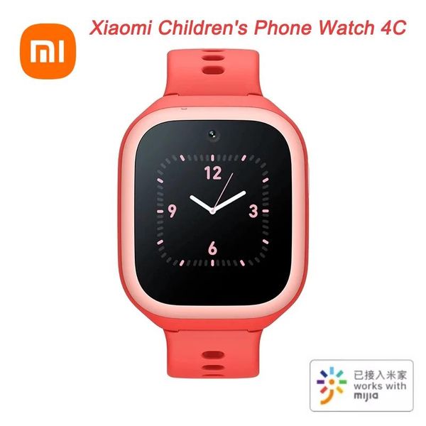 Relógios Xiaomi Mitu Relógio de telefone infantil 4C Estudante Relógio multifuncional inteligente 4G Chamada de vídeo Xiaoai Classmate IPX8 à prova d'água