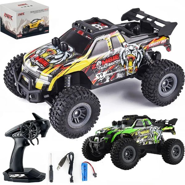 1 16 4WD 20 km/h RC Auto High Speed Drift Monster Truck Fernbedienung Spielzeug Geburtstagsgeschenk für Kinder WEIHNACHTEN Geschenke Jungen 240106