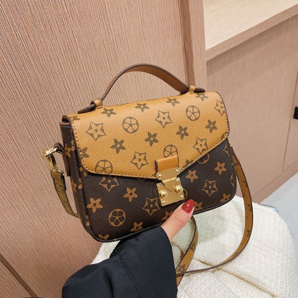 sac a main luxue Bolsas de flores de impressão de alta qualidade para mulheres 2024 Popular Novo design de luxo Bolsas mensageiro Versátil Estilo Ins Elegante Bolsa de Ombro