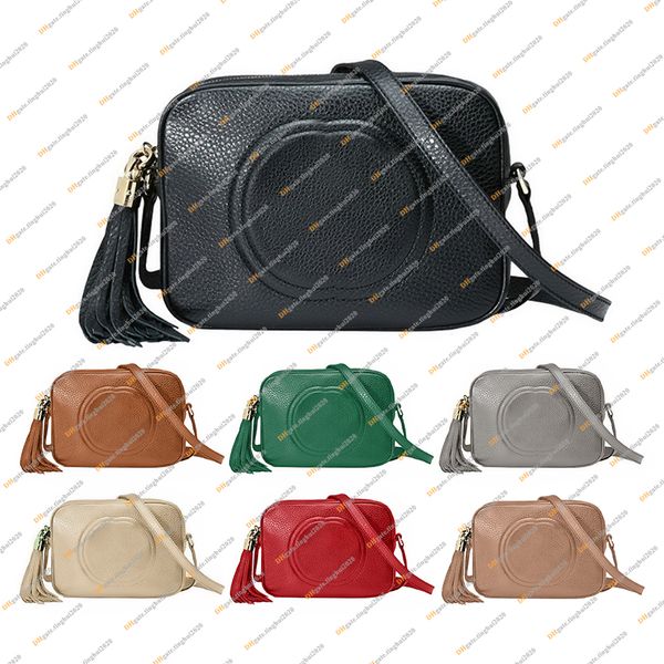 Moda unisex Diseño casual Lujo SOHO Borla Bolsas para cámara Bolso de hombro tipo bandolera Bolso de mano Bolso de mensajero Calidad de espejo superior 308364 Monedero Bolsa