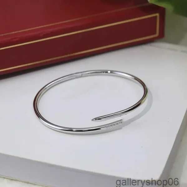 Pulseira de unhas de aço de titânio pulseiras de designer para mulheres e homens pulseiras banhadas a ouro não alérgicas 011das