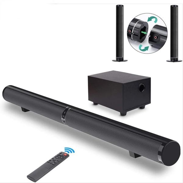 Lautsprecher Heimkino TV Soundbar Trennbare Bluetooth-Lautsprecher Audio Echo Wand-Soundbars mit Subwoofer Boost Bass Bluetooth-Lautsprecher