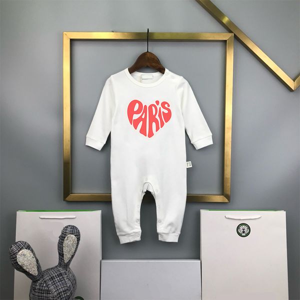 Recém-nascidos de luxo macacão designer infantil bodysuit para crianças bebê designers 100% algodão macacão meninos meninas onesies crianças macacões kalekids CXD240192-6