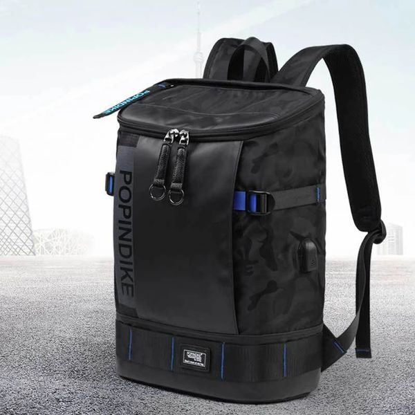 Мужской 173 большой емкости USB-порт Оксфорд водонепроницаемый деловой рюкзак для ноутбука модная сумка для компьютера дорожная студенческая школьная сумка 240108