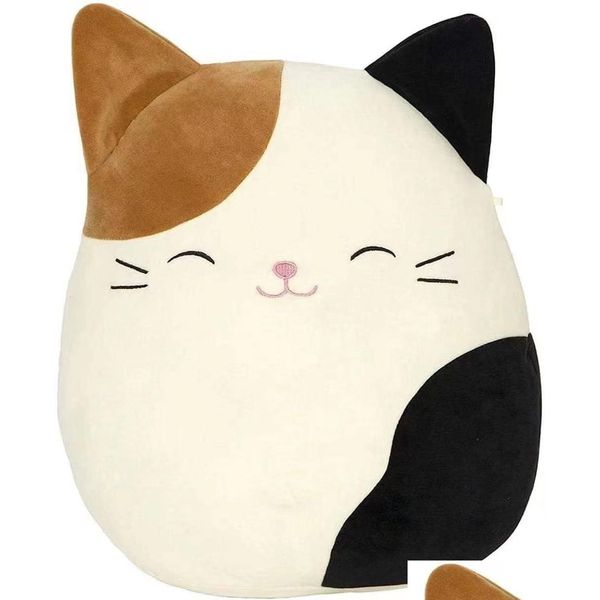 Animais de pelúcia de pelúcia novo squishmallow pequeno p brinquedo molusco gordura dinossauro salamandra abraço travesseiro vaca polvo sapo boneca atacado gota del otrzn