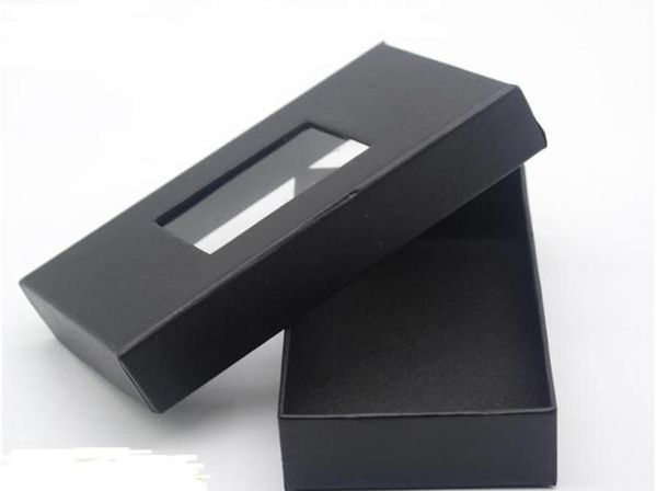 Классическая коробка для черного галстука, галстук-бабочка, подарочные коробки для галстука Men039s, упаковка для галстука, витрина, чехлы для хранения, 4 стиля, верхняя часть окна, SN2079245865